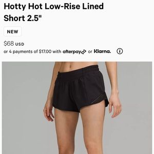 Hotty Hot lululemon shorts